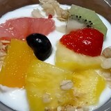 ★カラフル★フルーツのデザート♡ヨーグルト♪